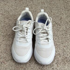 Vionic White Lace-Up Sneakers